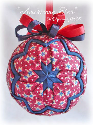 Americana Star Ornament Front View