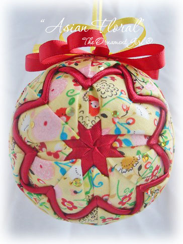 Asian Floral Ornament Front View