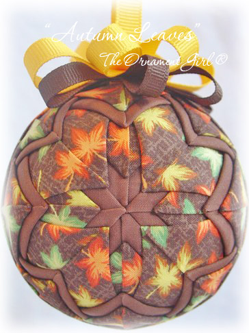 Autumn Leaves Ornament Front View