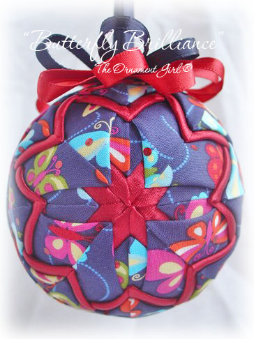 Butterfly Brilliance Ornament Front View
