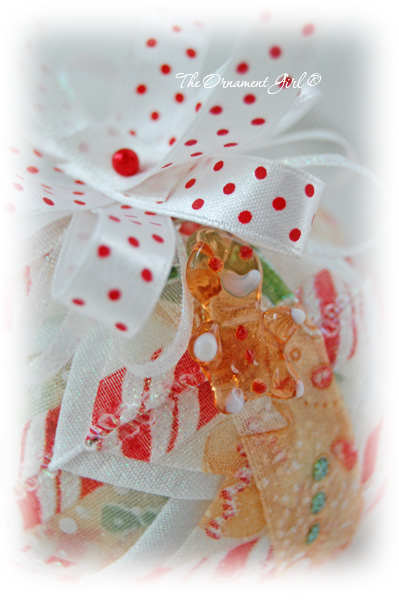 Candied Gingerbread Ornament Side View