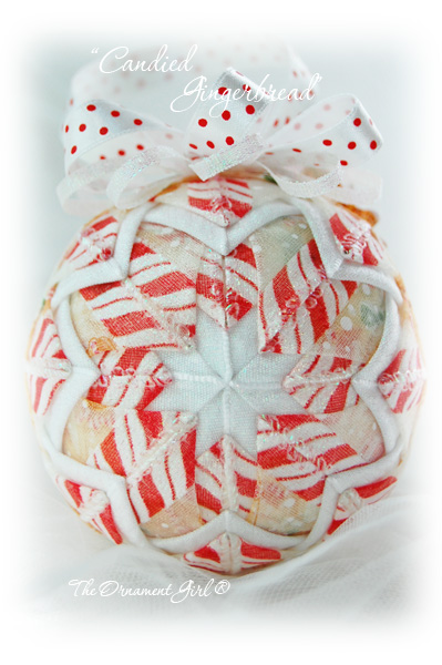 Candied Gingerbread Ornament Front View