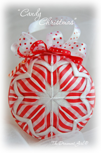 Candy Twist Ornament Front View