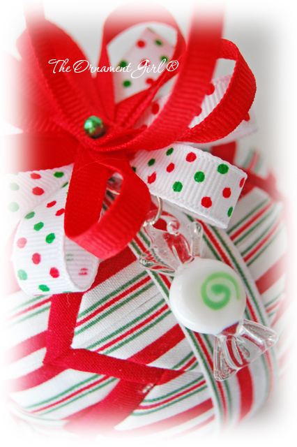 Candy Striped Ornament