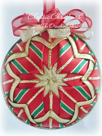 Classic Christmas Ornament Front View