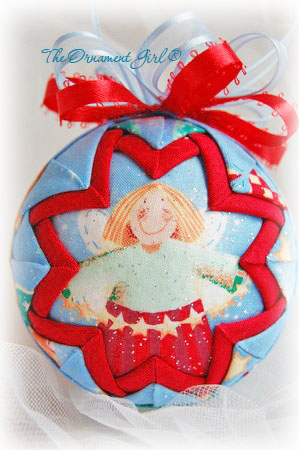 Country Angel Ornament Back View