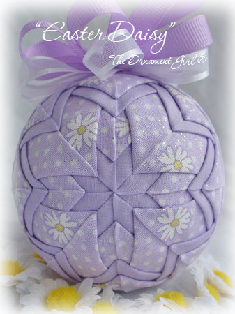 Easter Daisy Ornament Front View