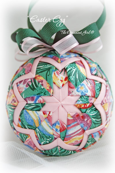 Longaberger Easter Egg Ornament Front View