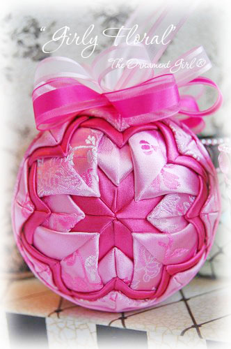 Girly Floral Ornament Front View
