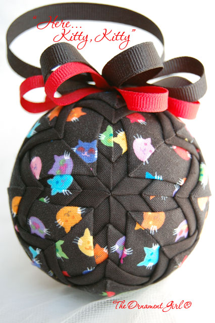 Here Kitty, Kitty Ornament Front View