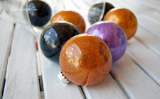 no mess glitter ornaments