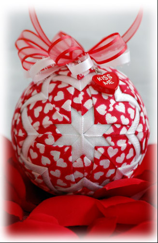 Kiss Me Ornament Front View