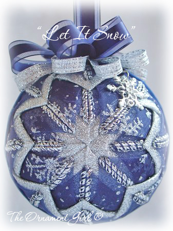Let It Snow Ornament Front