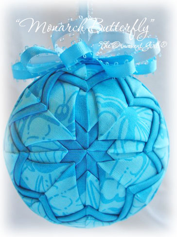 Lilly Pulitzer Monarch Butterfly Ornament Front View