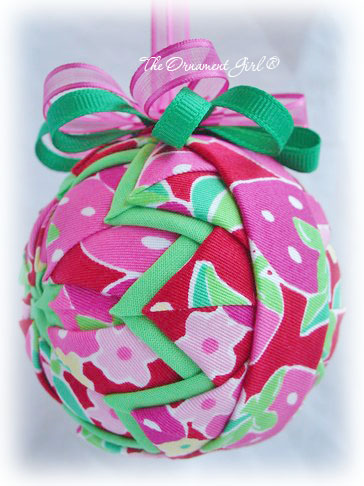 Lilly Pulitzer Strawberry Patch Ornament Side View