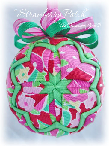 Lilly Pulitzer Fabric Christmas Ornaments