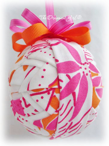 Lilly Pulitzer Tangelo Sun Ornament Side View