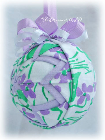 Lilly Pulitzer Vintage Violet Ornament Side View