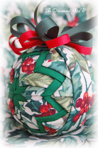 Longaberger American Holly Ornament Side View