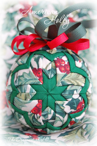 Longaberger American Holly Ornament Front View