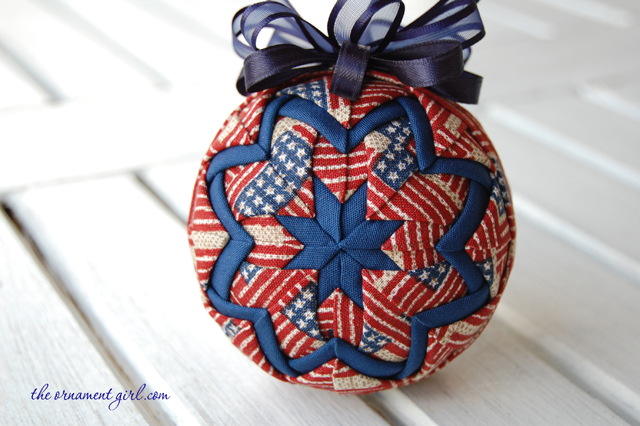 Longaberger Old Glory Ornament Front View