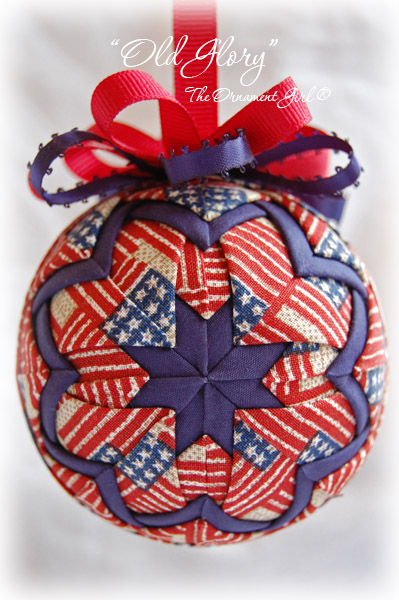 Longaberger Old Glory Ornament Front View