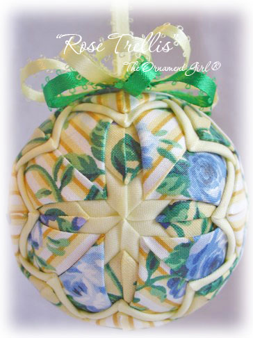 Longaberger Rose Trellis Ornament Front View