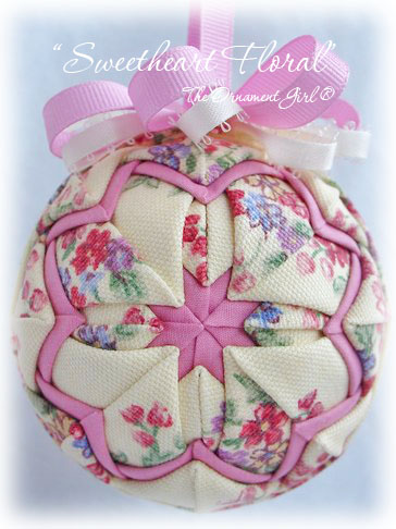 Longaberger Sweetheart Floral Bouquet Ornament Front View