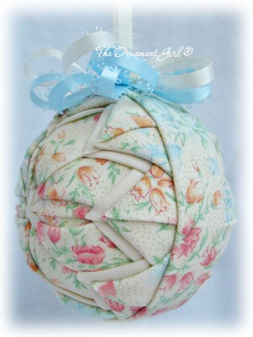 Longaberger Vintage Blossoms Ornament Side View