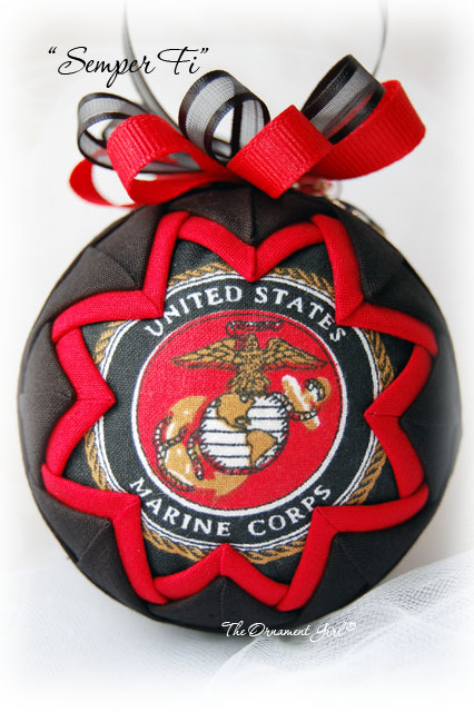 Semper-Fi Ornament Front View