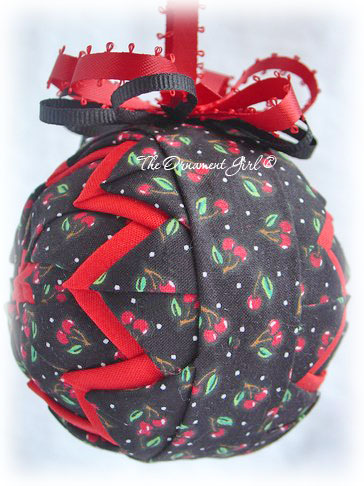 Mary Engelbreit Cherries Ornament Side View