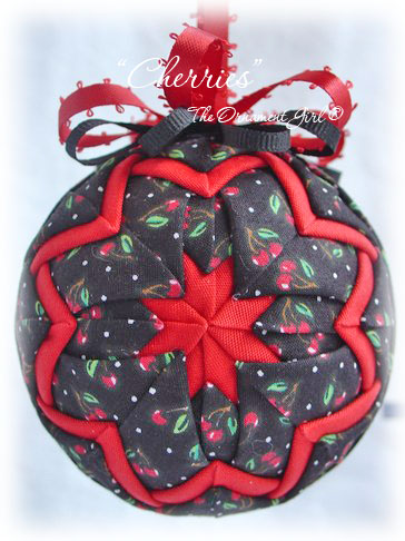 Mary Engelbreit Cherries Ornament Front View