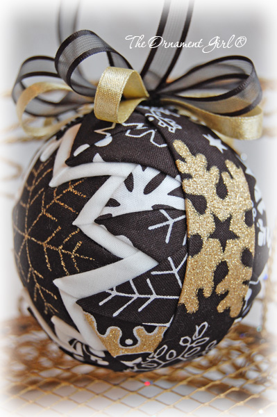 Mod Snowflake Ornament Side View