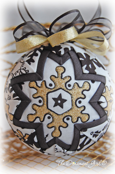 Mod Snowflake Ornament Back View