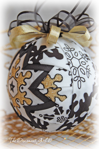 Mod Snowflake Ornament Side View