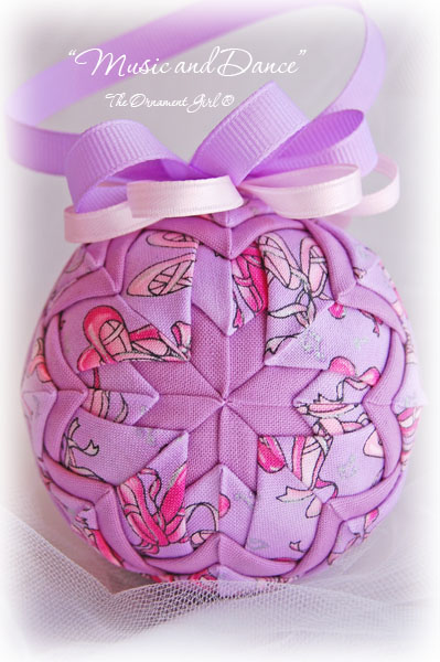 Music and Dance Ornament Front View