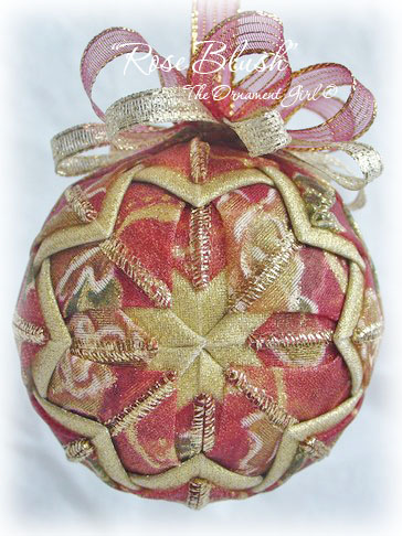 Rose Blush Ornament Front View