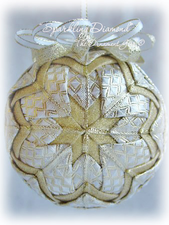 Gold Sparkling Diamond Front View