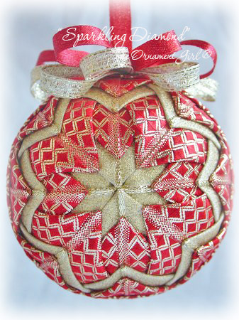 Sparkling Red Diamond Front View