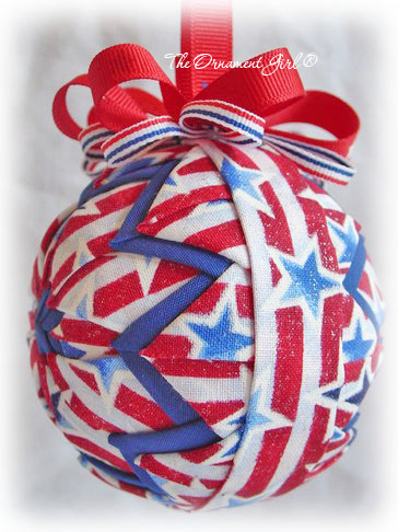 Stars and Stripes Ornament Side View