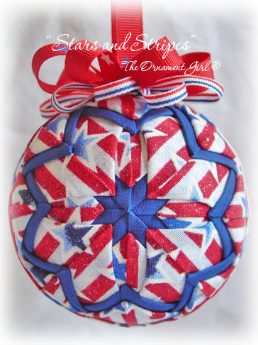 Stars and Stripes Ornament Front View