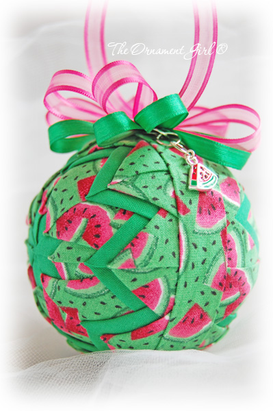  Watermelon Garden Ornament Side View